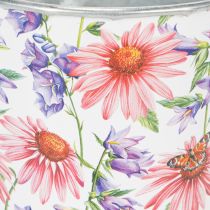 Article Pot de fleurs, décoration printanière, jardinière, métal, Ø12cm, H10.5cm