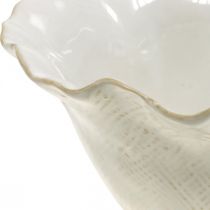 Article Pot de fleurs en céramique, pot de fleurs, pot de fleurs blanc Ø19cm