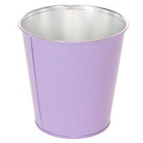 Article Set de 3 cache-pots métalliques motifs floraux pastel 10 cm