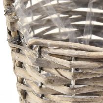 Article Pot de fleurs panier à plantes saule naturel Ø12,5cm/20cm lot de 2