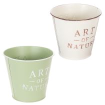 Article Lot de 2 cache-pots décoratifs en métal "Art of Nature" 15 cm multicolores