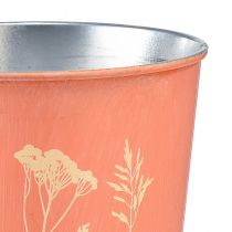 Article Pot de fleur jardinière abricot métal Ø11,5cm H11,5cm