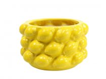 Article Pot de fleur jardinière citron céramique jaune Ø18,5cm H12cm