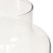 Article Vase à fleurs décoratif en verre avec col transparent Ø14,5cm H25cm