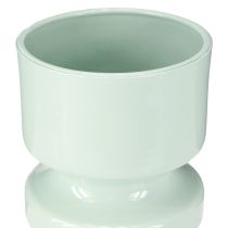 Article Vase à Fleurs en Métal émaillé Vert Menthe Ø9cm H17.5cm