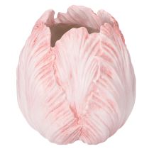 Article Vase décoratif à motif tulipe pour une décoration de table raffinée et une utilisation intérieure, 16 cm, lot de 2