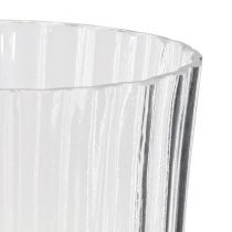 Article Vases à fleurs en verre vase rétro clair Ø12cm H24cm 2pcs