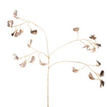 Article Branche de haricot fleuri métallisée, plante artificielle de Noël, 80 cm, lot de 3