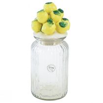 Article Bonbonnière verre céramique citron été Ø11cm H27cm