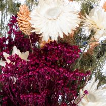 Article Bouquet de fleurs séchées idéal pour une décoration de table élégante de style champêtre, 50 cm