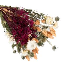 Article Bouquet de fleurs séchées idéal pour une décoration de table élégante de style champêtre, 50 cm