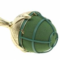 Article Porte-bouquet de mariée élégant mousse florale dorée 2 pcs