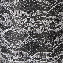 Article Ruban de dentelle large pour chemin de table blanc 150 mm 10 m