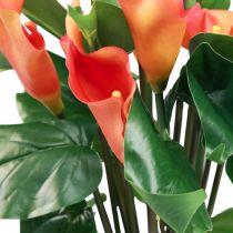 Article Calla Lily Abricot Calla Fleurs Artificielles Orange Exotique 44cm