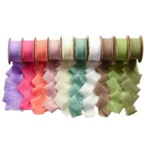 Article Ruban en mousseline de soie 40 mm 15 m Différentes couleurs