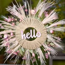 Article Roseau chinois herbe sèche rose clair Miscanthus H75cm 10 pcs