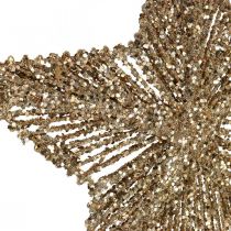 Article Décorations de sapin de Noël, décorations de l&#39;Avent, pendentifs étoiles dorés L20,5 cm 6 pcs