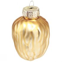 Article Décorations pour sapin de Noël Noël doré noyer 3x6cm 6 pcs