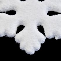 Article Décoration de sapin de Noël flocon de neige à suspendre Noël blanc 15 cm