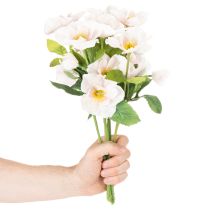 Article Bouquet de Noël artificiel de roses, 35 cm, 6 pièces