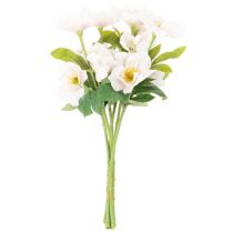 Article Bouquet de Noël artificiel de roses, 35 cm, 6 pièces