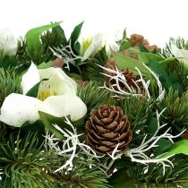 Couronne de roses de Noël Ø30cm
