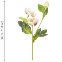 Article Décoration de Noël : roses artificielles, bouquet de 4 roses de 30 cm.