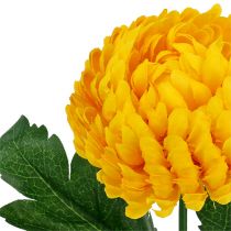 Article Chrysanthème jaune artificiel Ø7cm L18cm