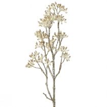 Branche décorative branche de Cornus or blanc branche artificielle 48cm
