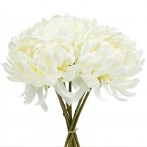 Article Bouquet déco chrysanthème blanc 28cm 6pcs