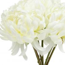 Article Bouquet déco chrysanthème blanc 28cm 6pcs