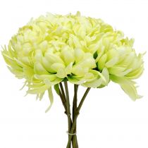 Article Bouquet de chrysanthèmes crème artificielle, jaune 28cm 6pcs