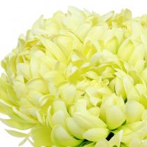 Article Bouquet de chrysanthèmes crème artificielle, jaune 28cm 6pcs