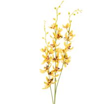 Article Orchidée Cymbidium artificielle en tige florale pour décoration élégante, 95 cm, lot de 2