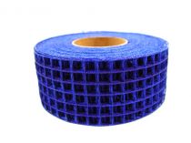 Ruban quadrillé 4,5cm x 10m bleu