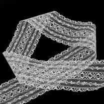 Article Ruban dentelle décoratif 55mm 20m blanc