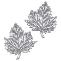 Article Feuilles de soie décoratives 5cm argent 60 pcs