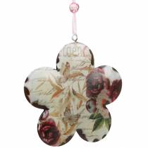 Fleur décorative pour pivoines suspendues décoration de ressort en métal nostalgique 4pcs
