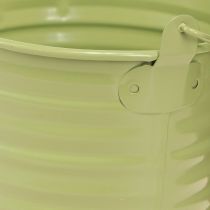 Article Seau décoratif en métal avec anse pour pot de fleurs 4 couleurs Ø11cm 8 pièces