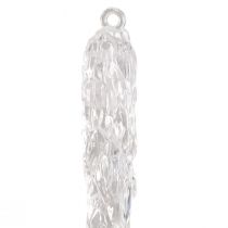 Article Glaçons décoratifs à suspendre pour décoration d&#39;hiver transparent 28,5 cm 3 pièces