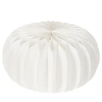 Article Anneaux en papier alvéolé en forme de citrouille, ronds, de grande taille (24 cm), pour fleurs séchées et décorations d'automne (lot de 4).