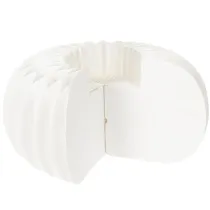Article Anneaux en papier alvéolé en forme de citrouille, ronds, de grande taille (24 cm), pour fleurs séchées et décorations d'automne (lot de 4).