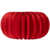 Article Décoration de table moderne ronde en papier alvéolé, citrouille, 24 cm, lot de 4