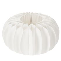 Article Boule décorative en papier, motif citrouille moderne, papier alvéolé, 34 cm, lot de 2