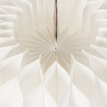 Article Boule décorative en papier, motif citrouille moderne, papier alvéolé, 34 cm, lot de 2