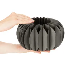 Article Anneau décoratif en papier nid d'abeille en forme de citrouille, 24 cm, lot de 4