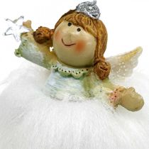 Article Déco ange ange de Noël figure d&#39;ange avec étoile H12cm 2pcs