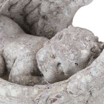 Article Ange décoratif endormi avec des ailes, figurine d&#39;ange tombale 22,5 cm