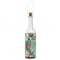 Article Bouteille déco LED flamant rose 37,5cm blanc chaud 2pcs