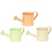 Article Ensemble de 8 pots de fleurs décoratifs en métal multicolores, 16,5 x 7 cm - Idéaux pour balcon et cuisine